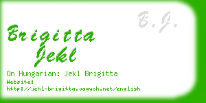 brigitta jekl business card